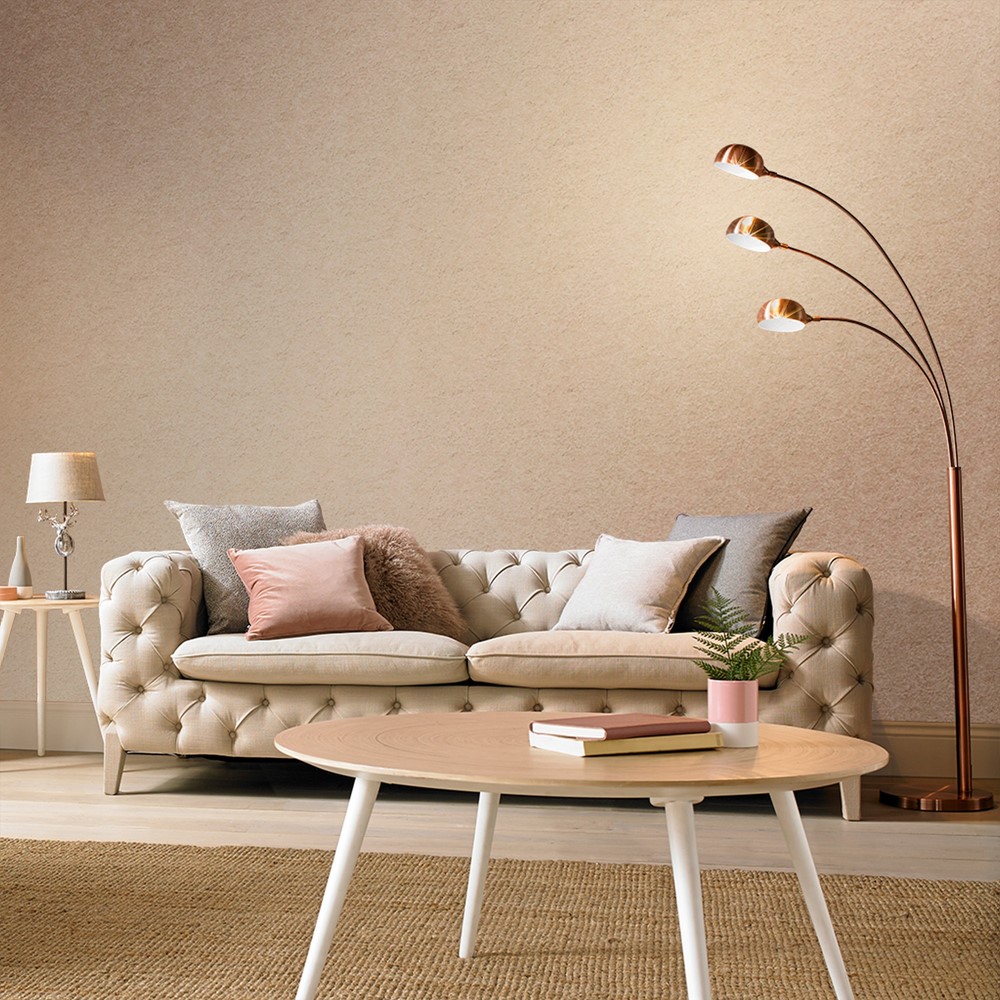 Tranquil Wallpaper 100536 by Graham & Brown in Rose Gold